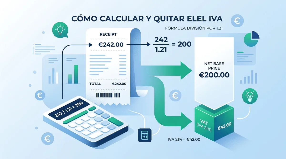 Cómo quitar el IVA de un precio final: método infalible y errores comunes